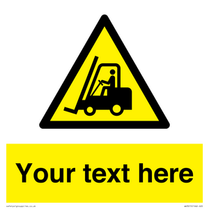 Custom Forklift Truck Warning